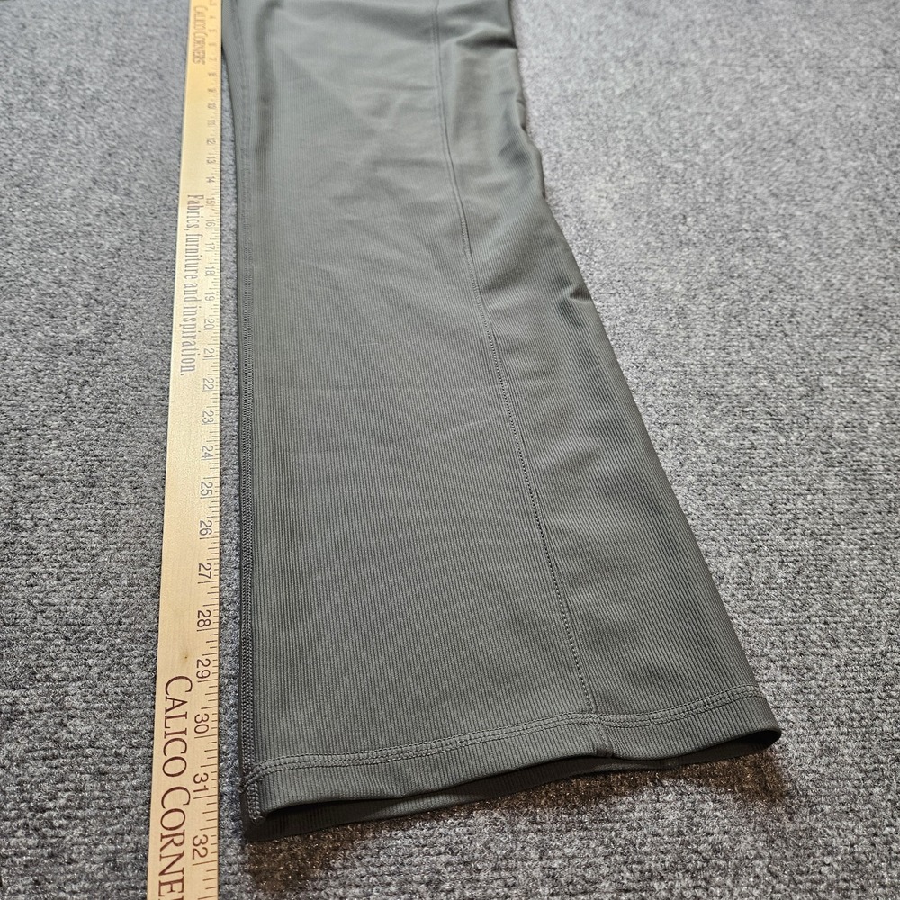 32 Degrees Cool Women's Ribbed Knit Drawstring Pants Wide Leg Size XL Green - Picture 6 of 8